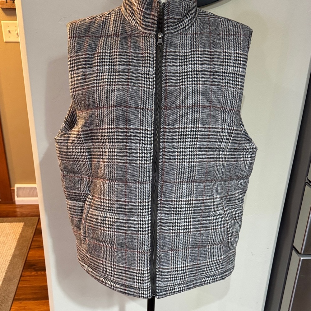 Grace + Karma Quilted Plaid Vest
